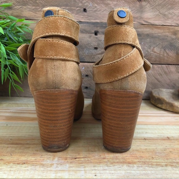 rag & bone Harrow suede stacked heel ankle boot - Picture 6 of 7